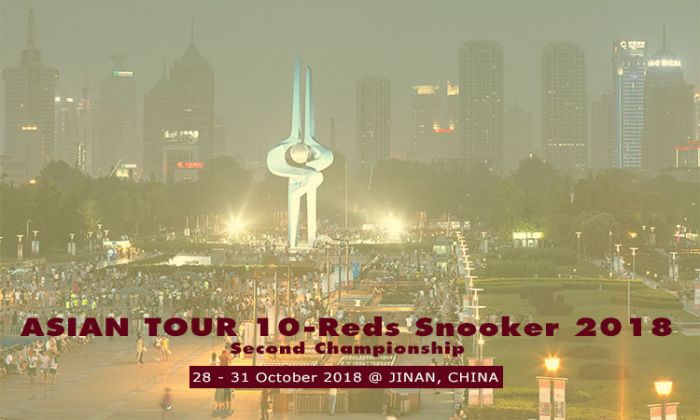 JINAN to host 2nd leg of Asian Tour 10Reds Snooker 2018