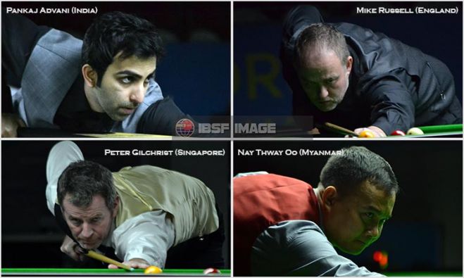 Advani, Russell, Gilchrist and Nay Thway grabbed top four slots for knockout